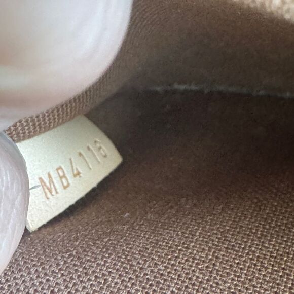 Louis Vuitton Monogram Bag Pochette Brown Authentic Pouch Clutch - Picture 7 of 10